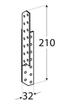 DO spojka krokvov� 32x210 LK4 prav�