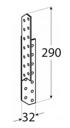 DO spojka krokvov� 32x290 LK8 prav�