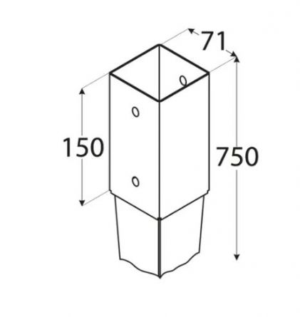 DO patka sloupku 70 k zar�.PSG70
