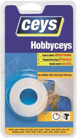 CEYS p�ska oboustr.b�l� 15mm x 2m hobby