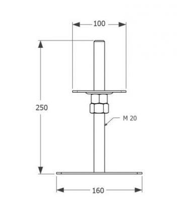DO patka sloupku stavit.100X160X250 M20