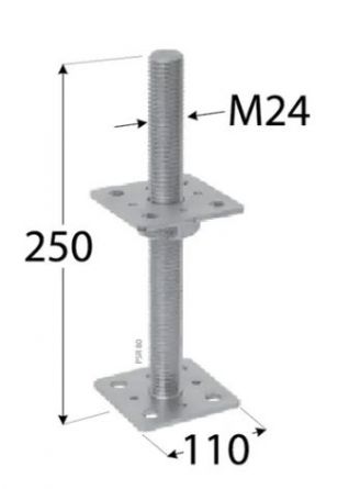 DO patka sloupku staviteln� PSR100 M24