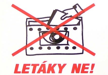 VT LET�KY NE !   70x50 samolep