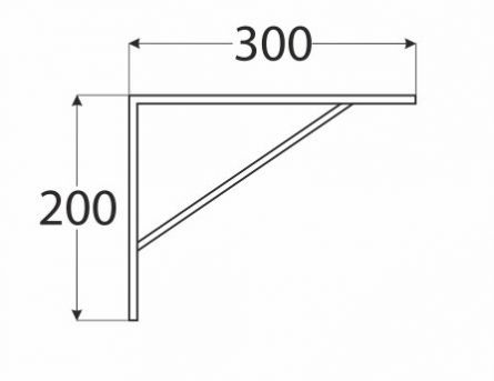 DO konzola zpevn�n� �ern� 500x330x4,0  WSWP500