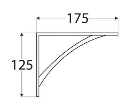 DO konzola s oblouk.vzp�rou 175x125