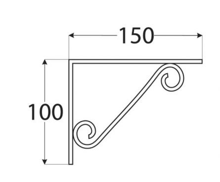 DO konzola dekorativn� 150x100 �ern