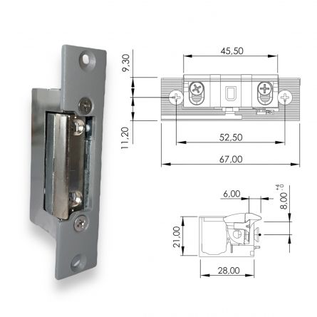DORCAS El.otv�ra� 54NF 8-12V MB AC/DC 21mm(1211MB)