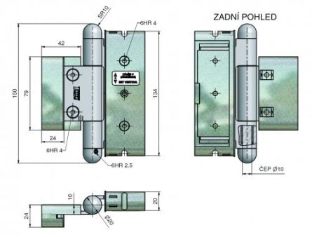 Z�v�s dve�n� 3D-20/18 UR25 S3 Nitrid tit