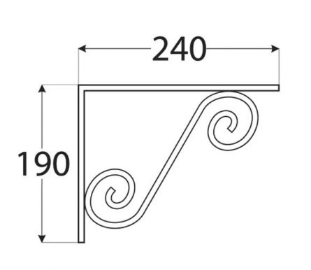 DO konzola dekorativn� 240x190 �ern