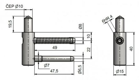 Z�v�s dve�n� trio 15 DZ SD Zn �lut�