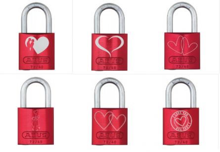 VYP - AB vis.z�mek 72/40 RED LOVE LOCK ABUS