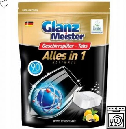 OCH GLANZ MEISTER tablety do my�ky ultimate 90 ks