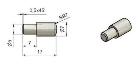 Podp�ra ��pkov� 7/5 Ni bal.� 250 ks