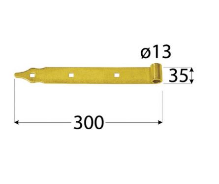 DO z�v�s p�sov� 300x3.5 d 13mmZP300