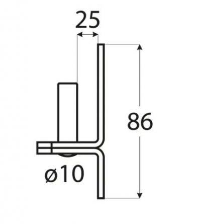 DO dr��k �epu d.10mm/25mm �ern� C10/25c