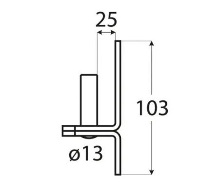 DO dr��k �epu d.13mm/25mm �ern� C13/25c
