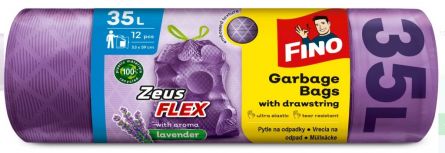 SAR-pytel na odpadky flex 35l �12ks FINO levandule