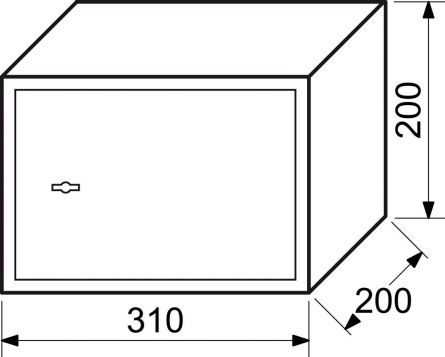 Sejf RS20K n�bytkov� trez.kl�� 31x20x20