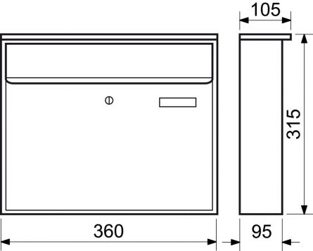 Po�t.schr�nka BK113 nerez