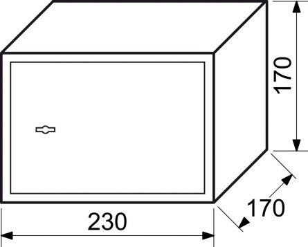 Sejf RS17K n�bytkov� trez.kl�� 23x17x17