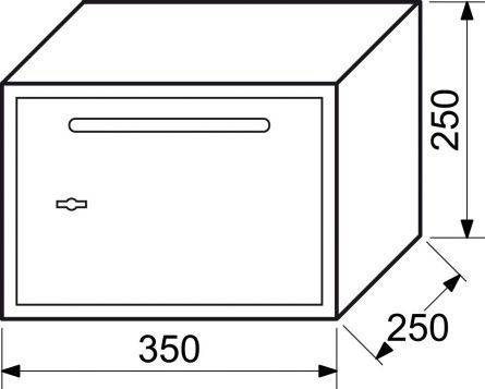 Sejf RS25FK vhozov� sejf 35x25x25