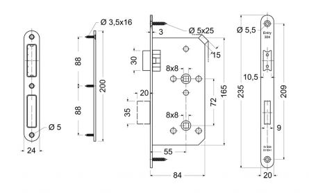 Zadl.z�mek magnet.PZ  72/55/18 �ERN�
