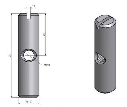 Matice M6 v�le�kov� 10x40/20 8682000A