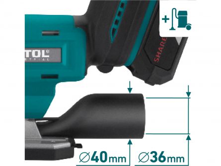 SHARE20V Aku pila p��mo�ar� 2Ah EXTOL INDUSTRIAL