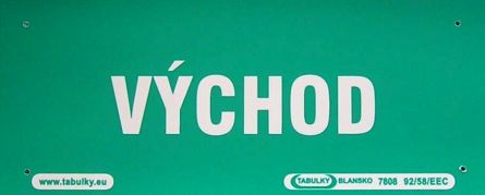 VT V�CHOD plast 210x87