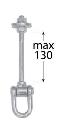 DO uchycen� houpa�.MHC 130 typ C M12x130