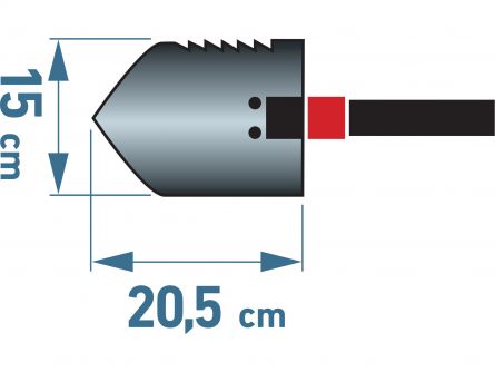 Lopatka-moty�ka skl�dac� 57cm EXTOL