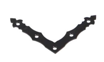 DO rohovn�k ozdobn� 100x100x15x2.0 �ern�