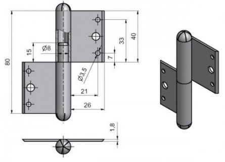Z�v�s okenn� 80  L Surov�
