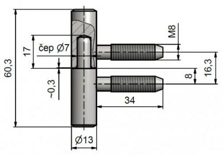 Z�v�s okenn� 13x60  Zn b�L�