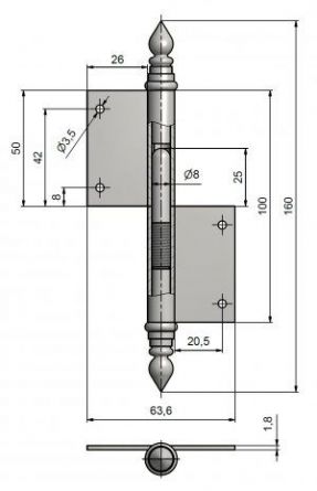 Z�v�s okenn� 100 UR14 P �ern� RAL9005