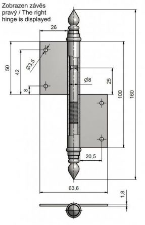 Z�v�s okenn� 100 UR14 L Surov�