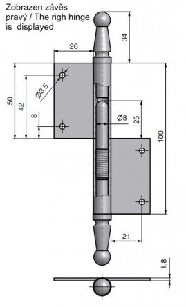 Z�v�s okenn� 100 UR01 L Surov�