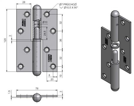 Z�v�s dve�n� 120 rovn� Sur. P 93000000