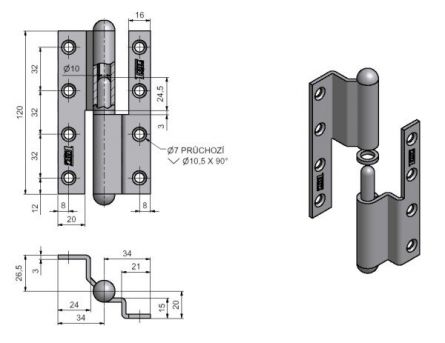 Z�v�s dve�n� 120 lomen� L Ms