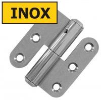 Z�v�s dve�n� 70x66 L rovn� Nerez