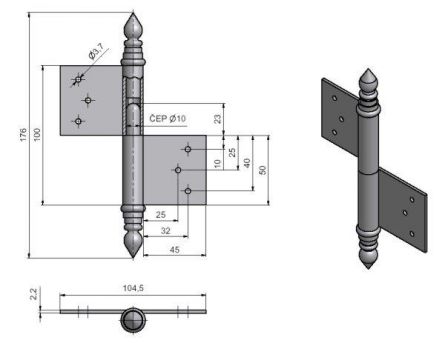 Z�v�s dve�n� 100 UR14 P Surov�