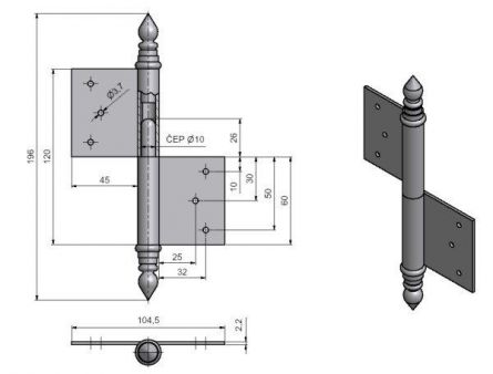 Z�v�s dve�n� 120 UR14 P  Surov�