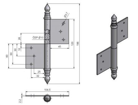 Z�v�s dve�n� 120 UR14 L  Surov�