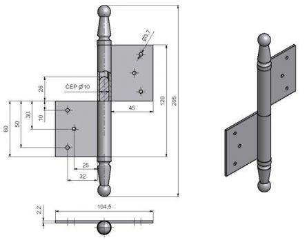 Z�v�s dve�n� 120 UR01 L  Surov�