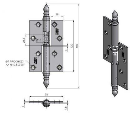 Z�v�s dve�n� 120 UR14 L rovn� Ms