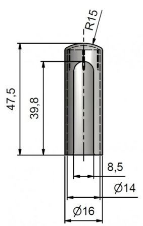 N�vlek TRIO 14 ABS �o�ko. Chrom lesk