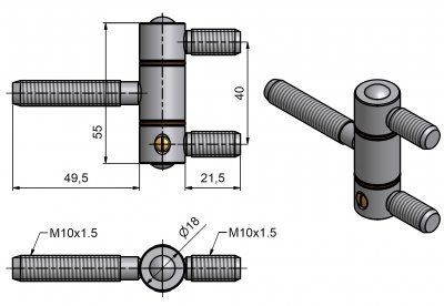 Z�v�s t��d�ln� 18x55CL 3xM10 Zn b�l�