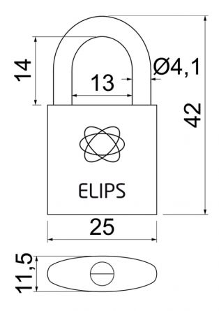 Visac� z�mek ELIPS 25 MS