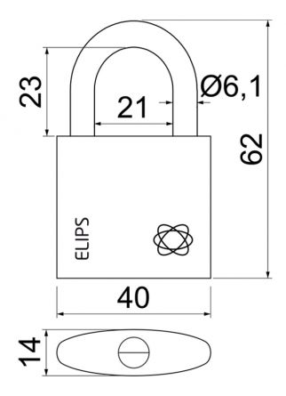 Visac� z�mek ELIPS 40 MS