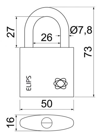 Visac� z�mek ELIPS 50 MS